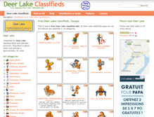 Tablet Screenshot of deer-lake.classifieds4.ca